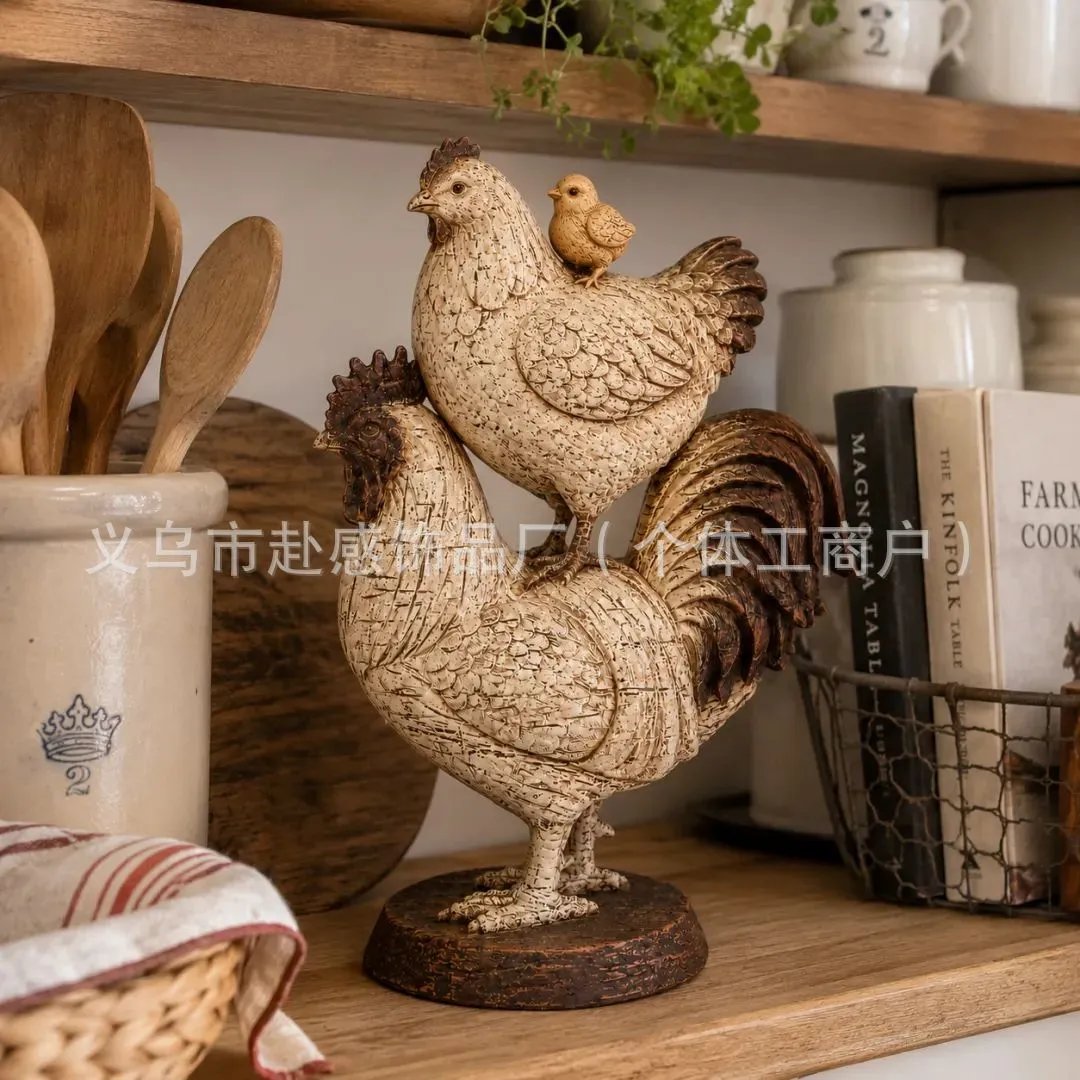 Vintage Country Rooster Sculpture Vintage Country Rooster Sculpture | Decorative Figurine