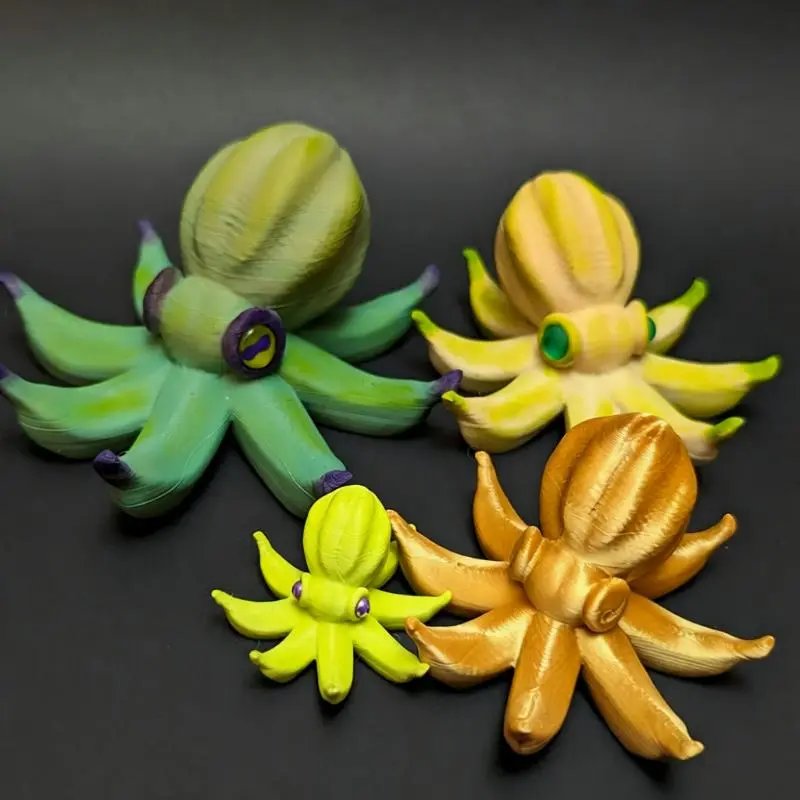 Octopus Banana Creative Home Resin Ornament Cottage-style Decor | Decorative Figurine