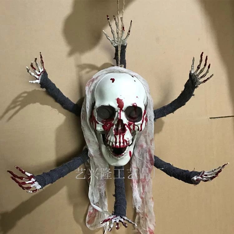 Manufacturer Skull Six-clawed Monster Ornament Halloween Horror Funny Haunted House Ornament Escape Room | Halloween Decor