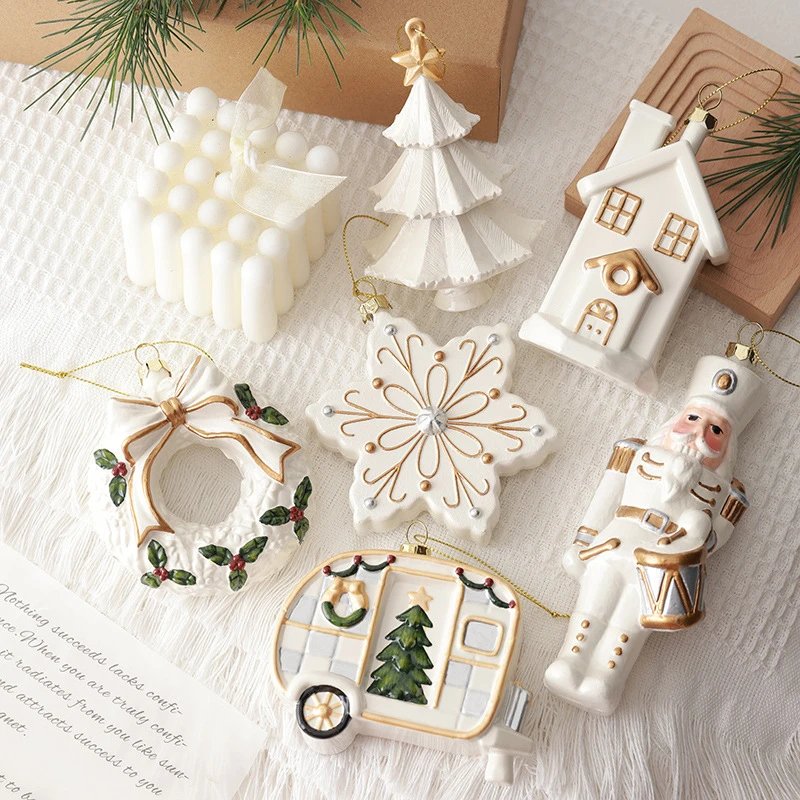 Christmas Decor Pendants Creative Garlands Snowflakes Christmas Tree Pendants Scene Layout Props