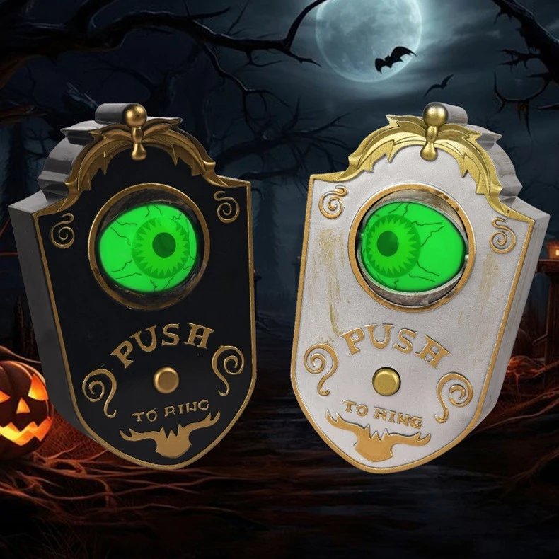 Halloween One-eyed Doorbell Decor Ghost Festival Toy Bar Haunted House Horror Luminous Pendant Tricky | Halloween Decor