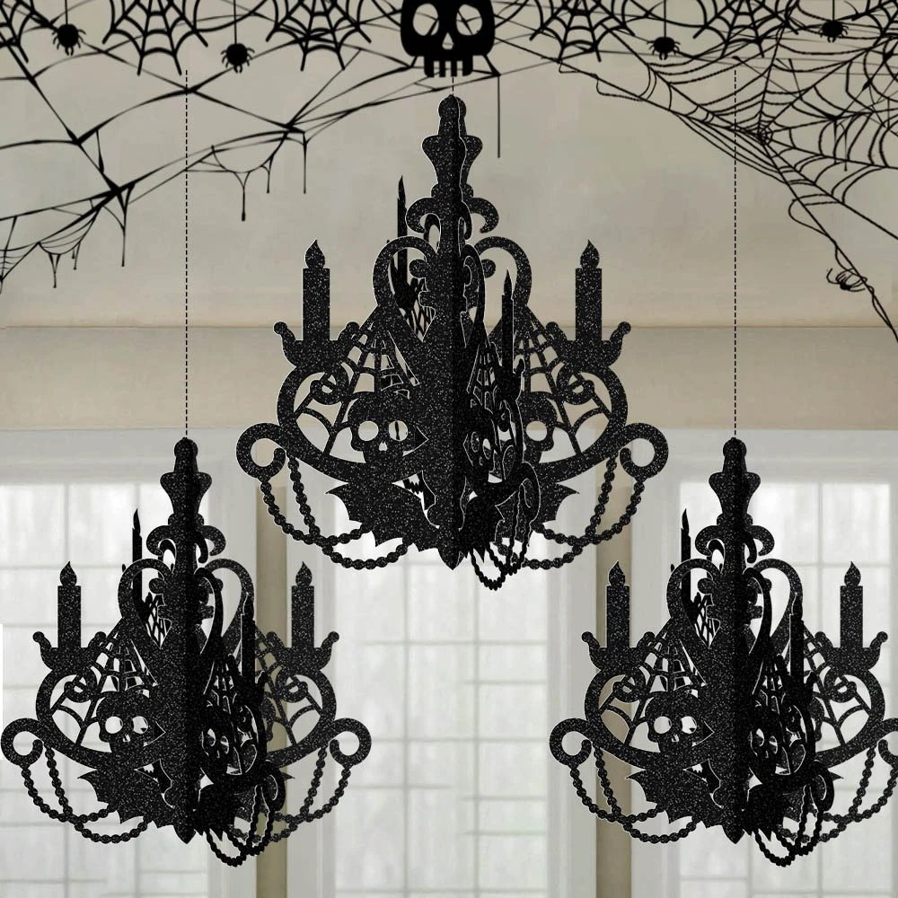 Halloween Three-dimensional Candlestick Hangings Halloween Party Decor Ceiling Sewing Hangings | Halloween Decor